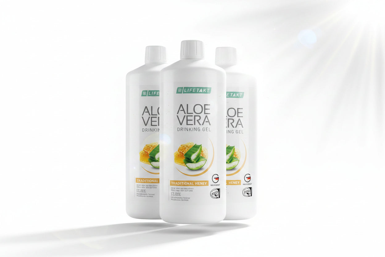 Aloe Vera Drinking Gel au miel en pack de 3