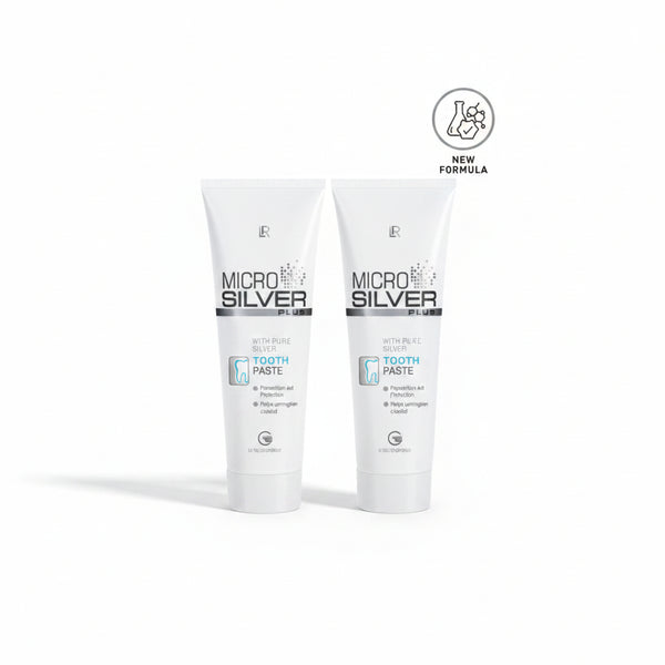 LR MICROSILVER PLUS Set de 2 Dentifrices
